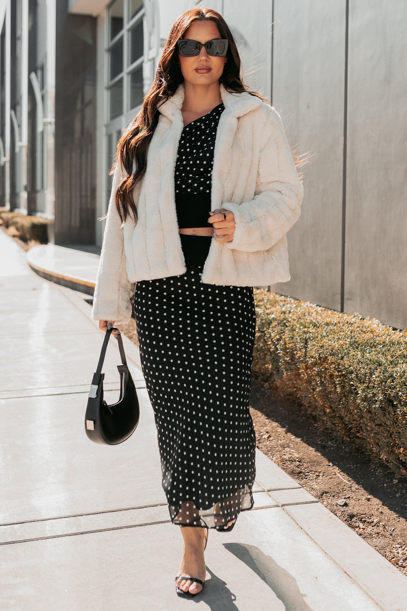 Snuggle Bug Faux Fur Jacket (Ivory)